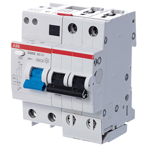 Автоматический выключатель дифференциального тока (АВДТ) 2п 25А х-ка C 30мА тип AC (DS202 AC-C25/0,03)