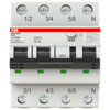 Автоматический выключатель дифференциального тока (АВДТ) 3п+N 10А х-ка C 30мА тип AC (DS203NC C10 AC30)