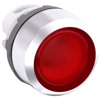 Кнопка MP1-21R красная без фиксации низкая с подсветкой