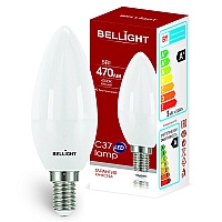 Лампа светодиодная LED 5Вт E14 C37 4000K 470Лм Свеча