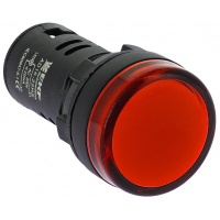Лампа AD16-22HS LED матрица 22мм красный PROxima