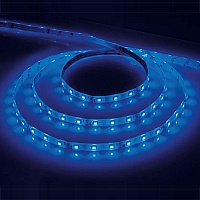 Лента светодиодная LEDх60/м 5м 4.8w/m 12в IP65 синий LS604