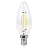 Лампа светодиодная LED 5вт Е14 белый свеча Filament LB-58