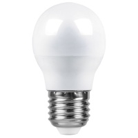Лампа светодиодная LED 7вт Е27 белый шар LB-95