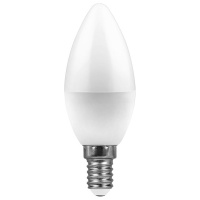 Лампа светодиодная LED 7вт E14 белый матовая свеча LB-97