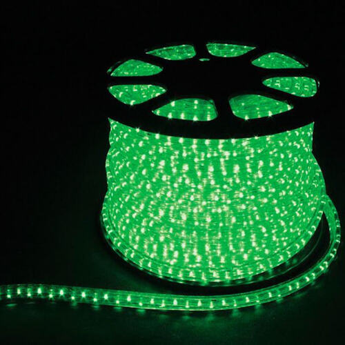 Дюралайт светодиодный LEDх72/м зеленый трехжильный кратно 2м бухта 50м LED-F