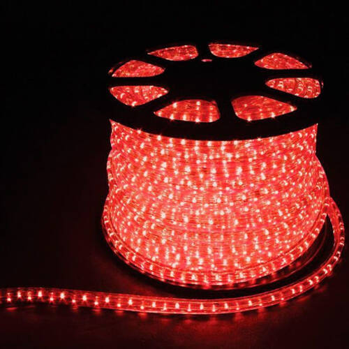 Дюралайт светодиодный LEDх72/м красный трехжильный кратно 2м бухта 50м LED-F