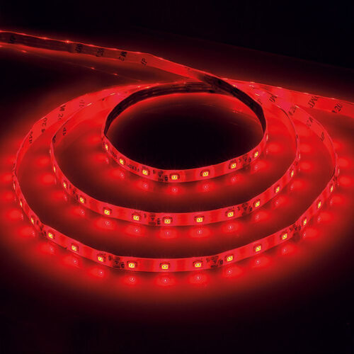 Лента светодиодная LEDх60/м 5м 4.8w/m 12в красный LS603