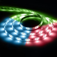 Лента светодиодная LEDх60/м 14.4w/м 12В IP65 красный/зеленый/синий (5м) LS607 RGB