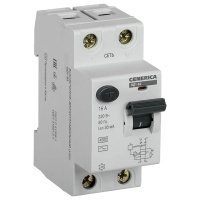 Выключатель дифференциального тока (УЗО) 2п 16А 30мА тип AC ВД1-63