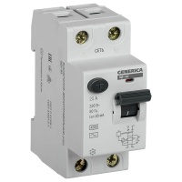 Выключатель дифференциального тока (УЗО) 2п 25А 30мА тип AC ВД1-63