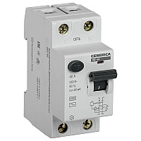 Выключатель дифференциального тока (УЗО) 2п 40А 30мА тип AC ВД1-63