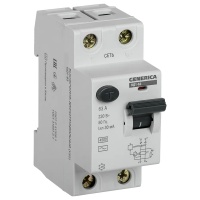 Выключатель дифференциального тока (УЗО) 2п 63А 30мА тип AC ВД1-63