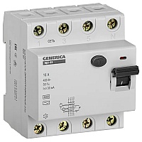 Выключатель дифференциального тока (УЗО) 4п 16А 30мА тип AC ВД1-63