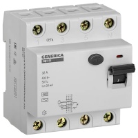 Выключатель дифференциального тока (УЗО) 4п 32А 30мА тип AC ВД1-63