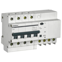 Автоматический выключатель дифференциального тока (АВДТ) 4п 63А х-ка C 300мА тип AC АД14 Generica