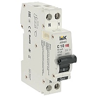 Автоматический выключатель дифференциального тока (АВДТ) 1п+N 10А х-ка C 30мА тип AC (18мм) B06S ARMAT