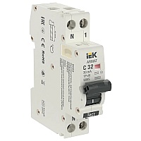 Автоматический выключатель дифференциального тока (АВДТ) 1п+N 32А х-ка C 30мА тип AC (18мм) B06S ARMAT