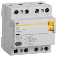 Выключатель дифференциального тока (УЗО) 4п 32А 300мА тип AC ВД1-63