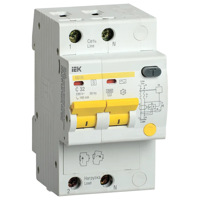 Автоматический выключатель дифференциального тока (АВДТ) 2п 32А х-ка C 100мА тип AC АД12S