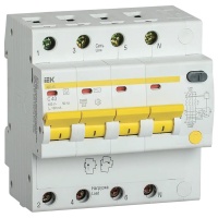 Автоматический выключатель дифференциального тока (АВДТ) 4п 40А х-ка C 100мА тип AC АД14S