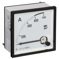 Амперметр Э47 600/5А 72х72 AC включение через трансформатор класс точности 1.5