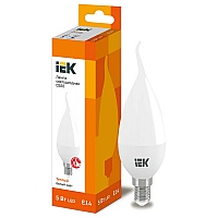 Лампа светодиодная LED 5вт E14 тепло-белый матовая свеча на ветру Eco