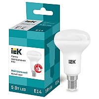Лампа светодиодная LED рефлекторная 5вт E14 R50 белый Eco