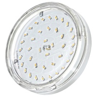 Лампа светодиодная LED 6Вт GX53 510Лм теплый прозрачная Eco