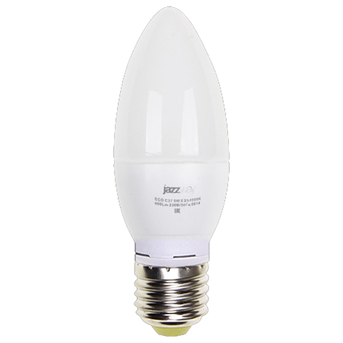 Лампа светодиодная LED 5вт E27 400Лм теплый матовая свеча 230V/50Hz Eco