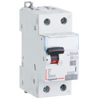 Автоматический выключатель дифференциального тока (АВДТ) 1п+N 10А х-ка C 30мА тип AC DX3