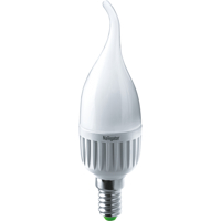 Лампа светодиодная LED 7вт E14 теплый матовая свеча на ветру (94495 NLL-FC37)