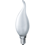 Лампа накаливания декоративная ДС 40вт B35 230в Е14 матовая свеча на ветру (94334 NI-FC)