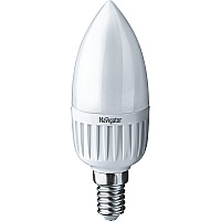Лампа светодиодная LED 5вт E14 белый матовая свеча (94482 NLL-P-C37)