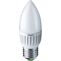 Лампа светодиодная LED 5вт E27 белый матовая свеча (94483 NLL-P-C37)