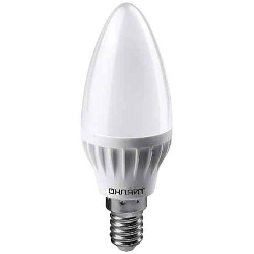 Лампа светодиодная LED 6вт E14 белый матовая свеча (71629 ОLL-C37)