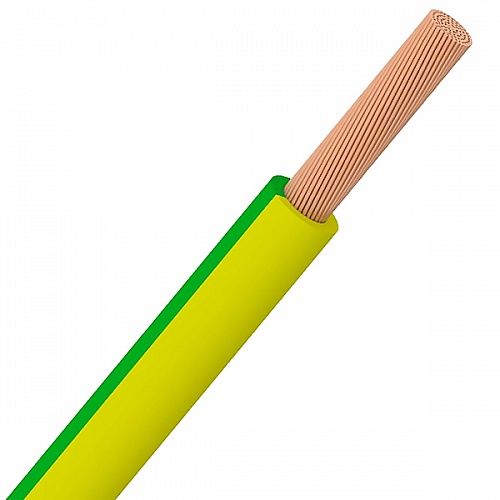 Провод ПуГВнг(А)-LS 1х1.5 желто-зеленый ГОСТ