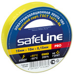 Изолента ПВХ 19мм желтая 20м SafeLine