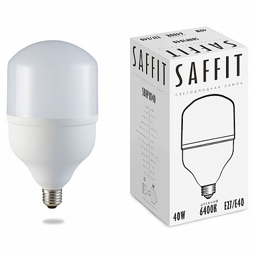Лампа светодиодная LED 40Вт E27-E40 230V 6400K, SBHP1040