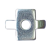 Шайба для соединения проволочного лотка в соединении с винтом М6х20 4-лепестковая