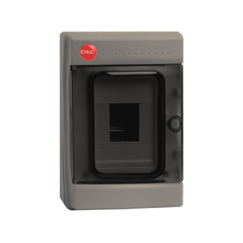 Щит распределительный навесной ЩРн-П-4 IP65 пластиковый прозрачная дверь серый